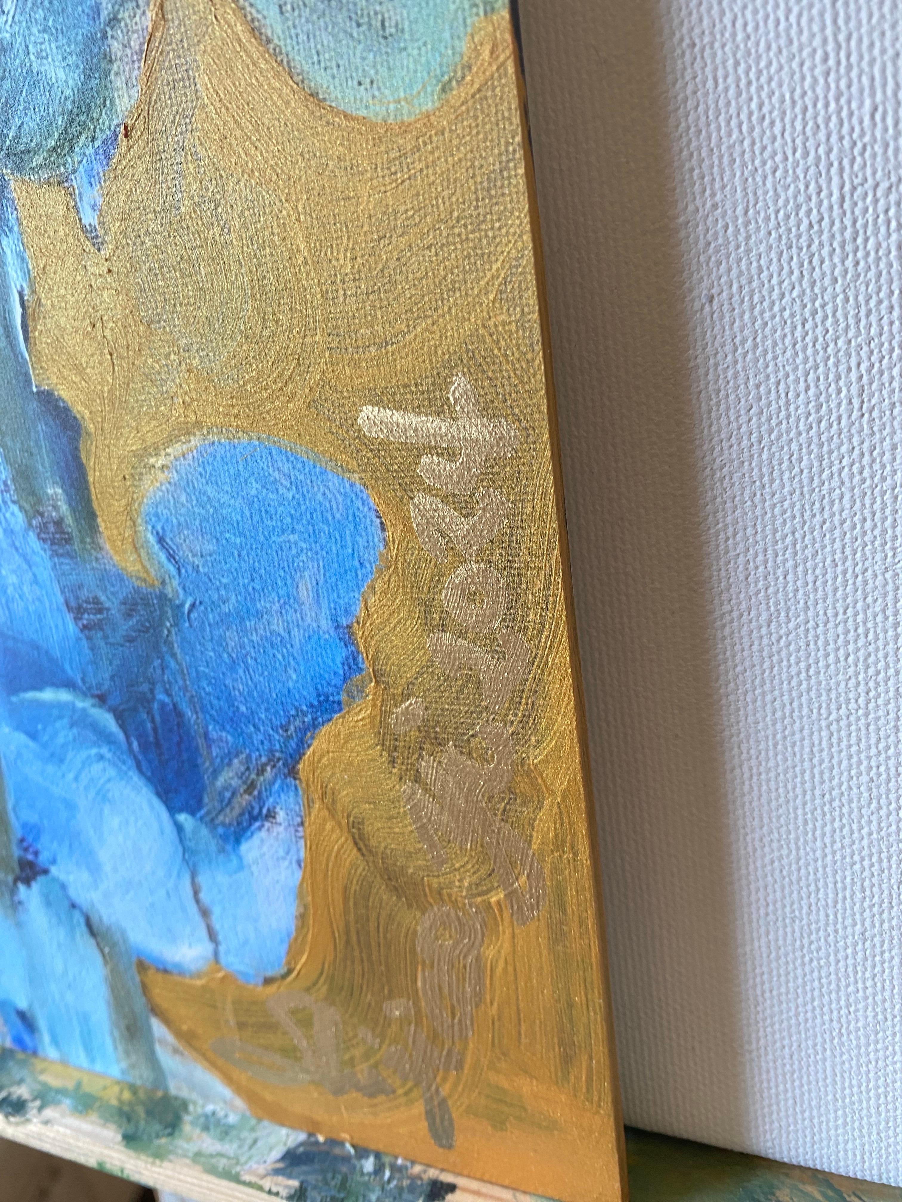 Dipinto a mano in edizione limitata#1, Campane magiche illuminate dal sole d'oro-Artista britannico premiato in vendita 4