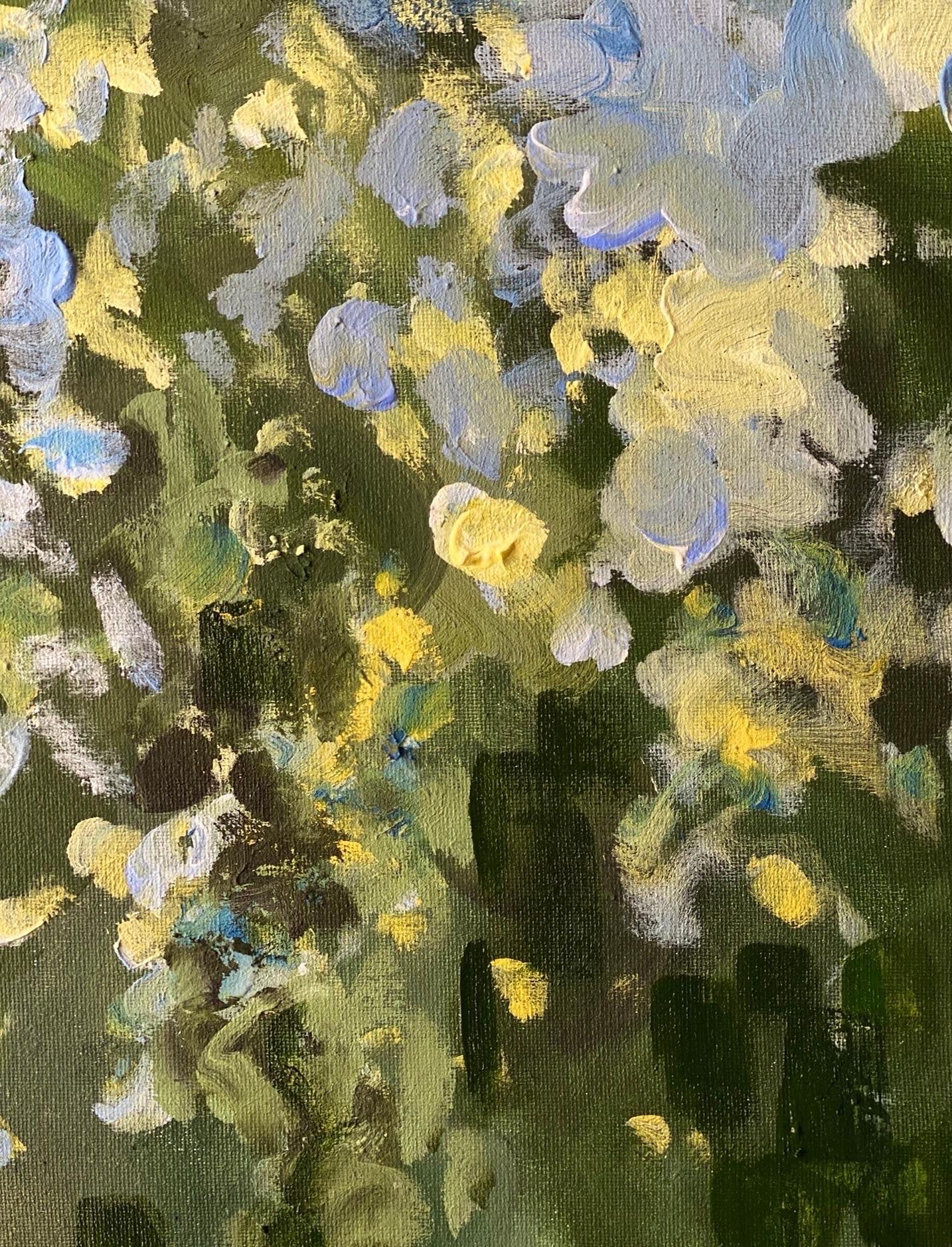 Hand Painted Edition No1-Sunset Song with Blue and Green-British Awarded Artist For Sale 8