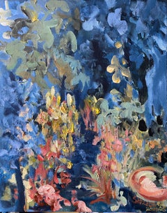 Original-Summer Night-British School-UK Awarded Artist-impressionist-abstract