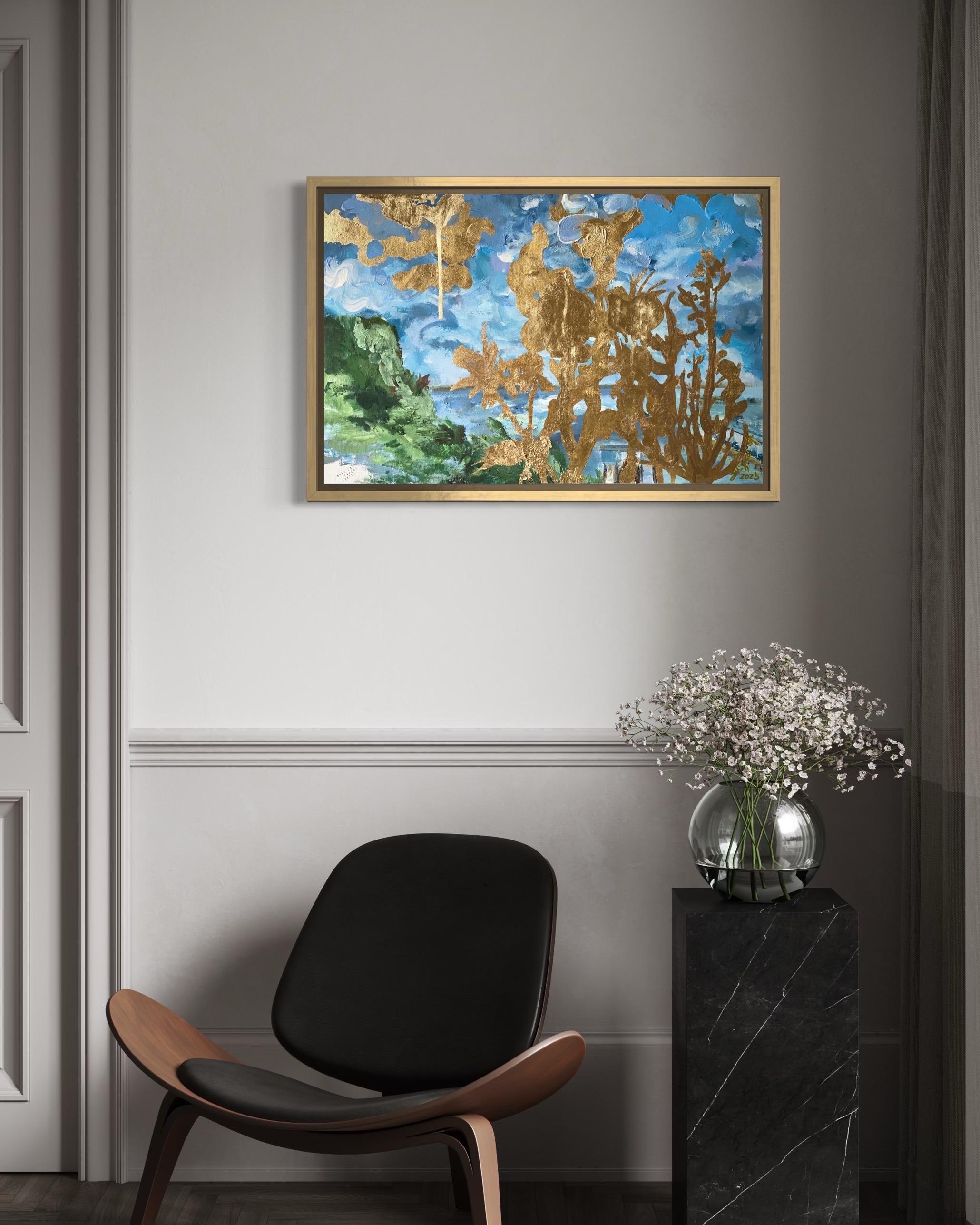 This work began as Shizico Yi’s Wild Card painting for Sky Arts, Landscape Artist of the Year 2026, painted on location in Dover, England, with views across the English Channel toward France. The plein air day proved one of the challenging