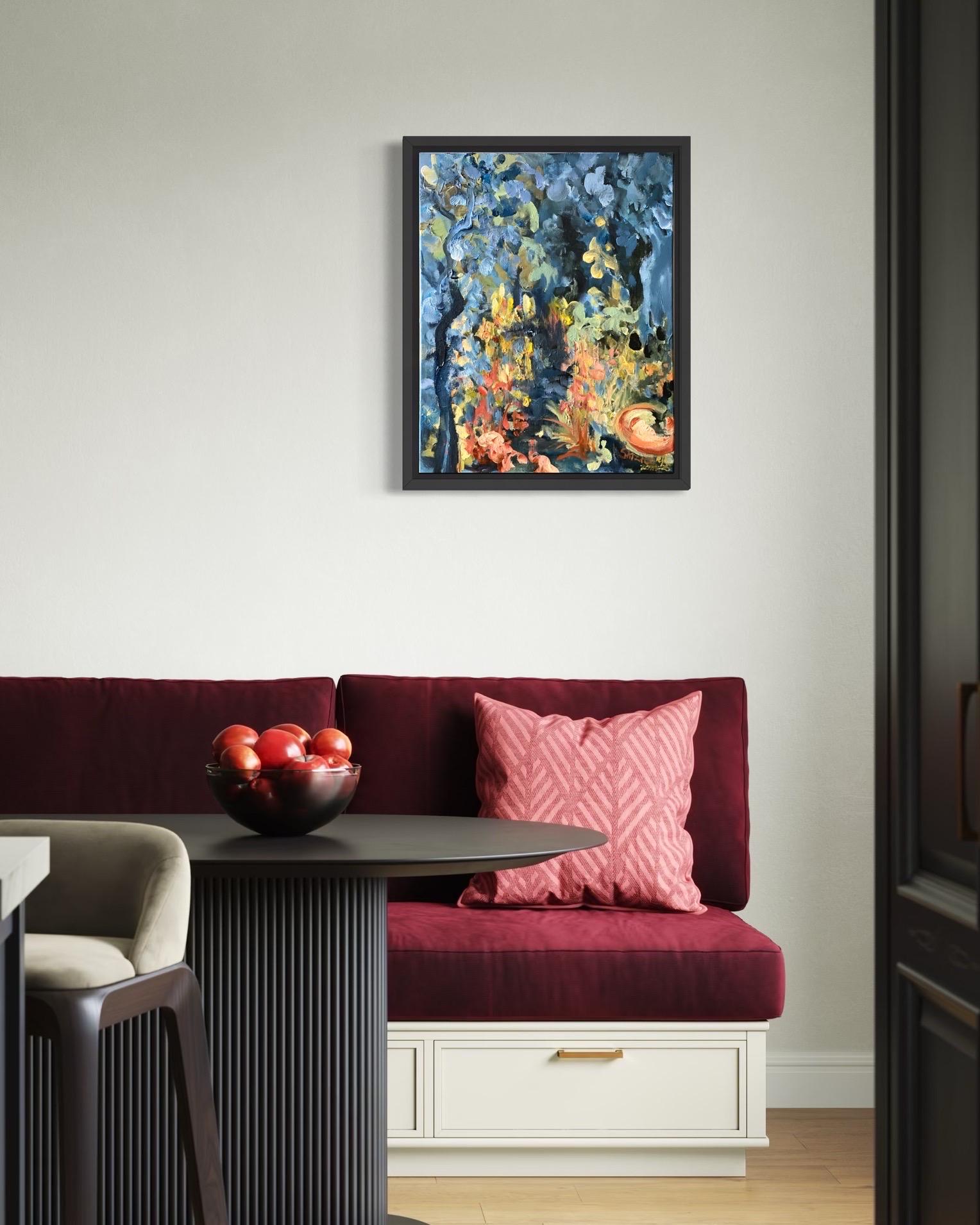 Original-Day and Night : Summer to Autumn-British Awarded Artist-oil canvases For Sale 1