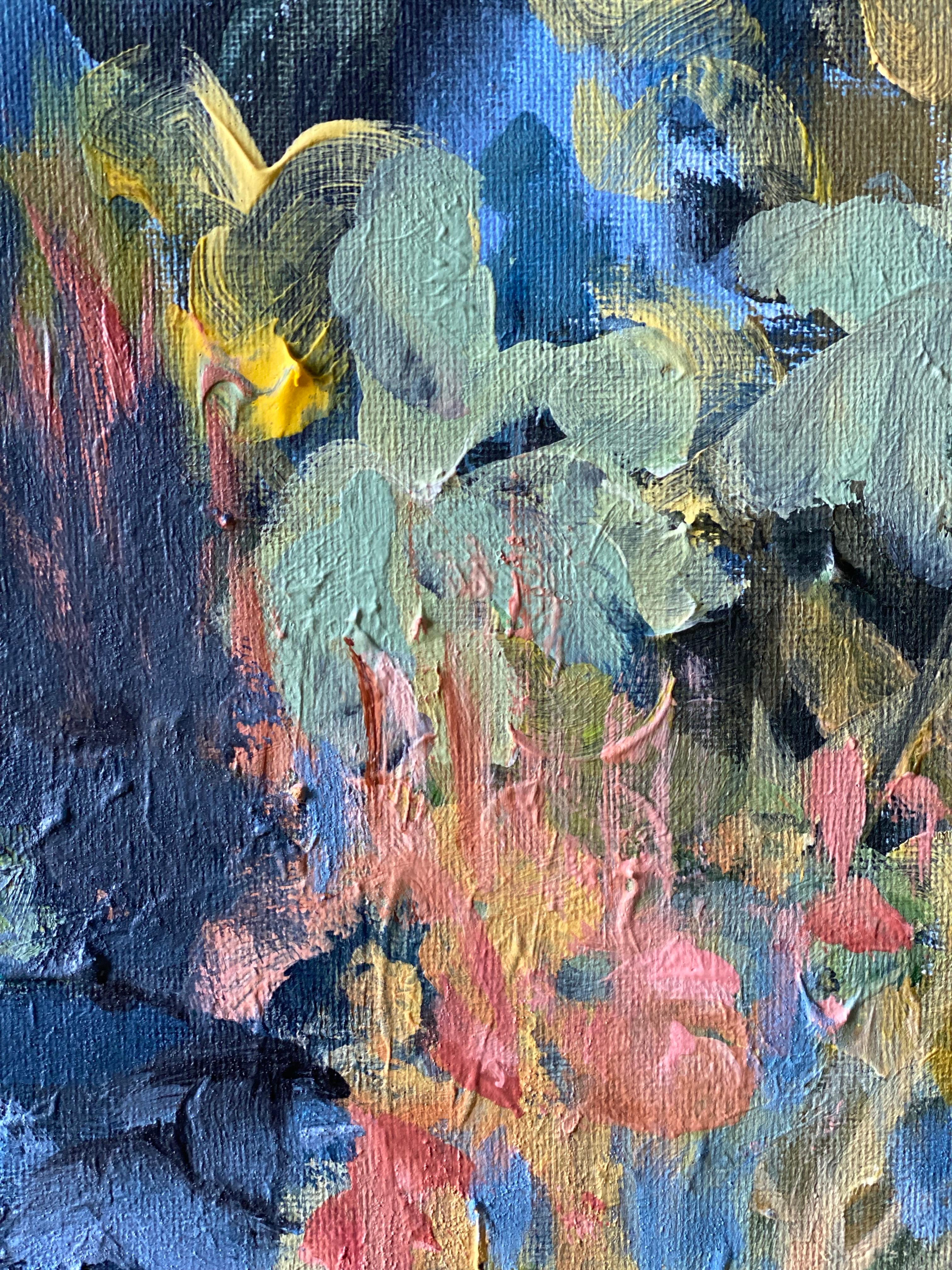 Original-Day and Night : Summer to Autumn-British Awarded Artist-oil canvases For Sale 8