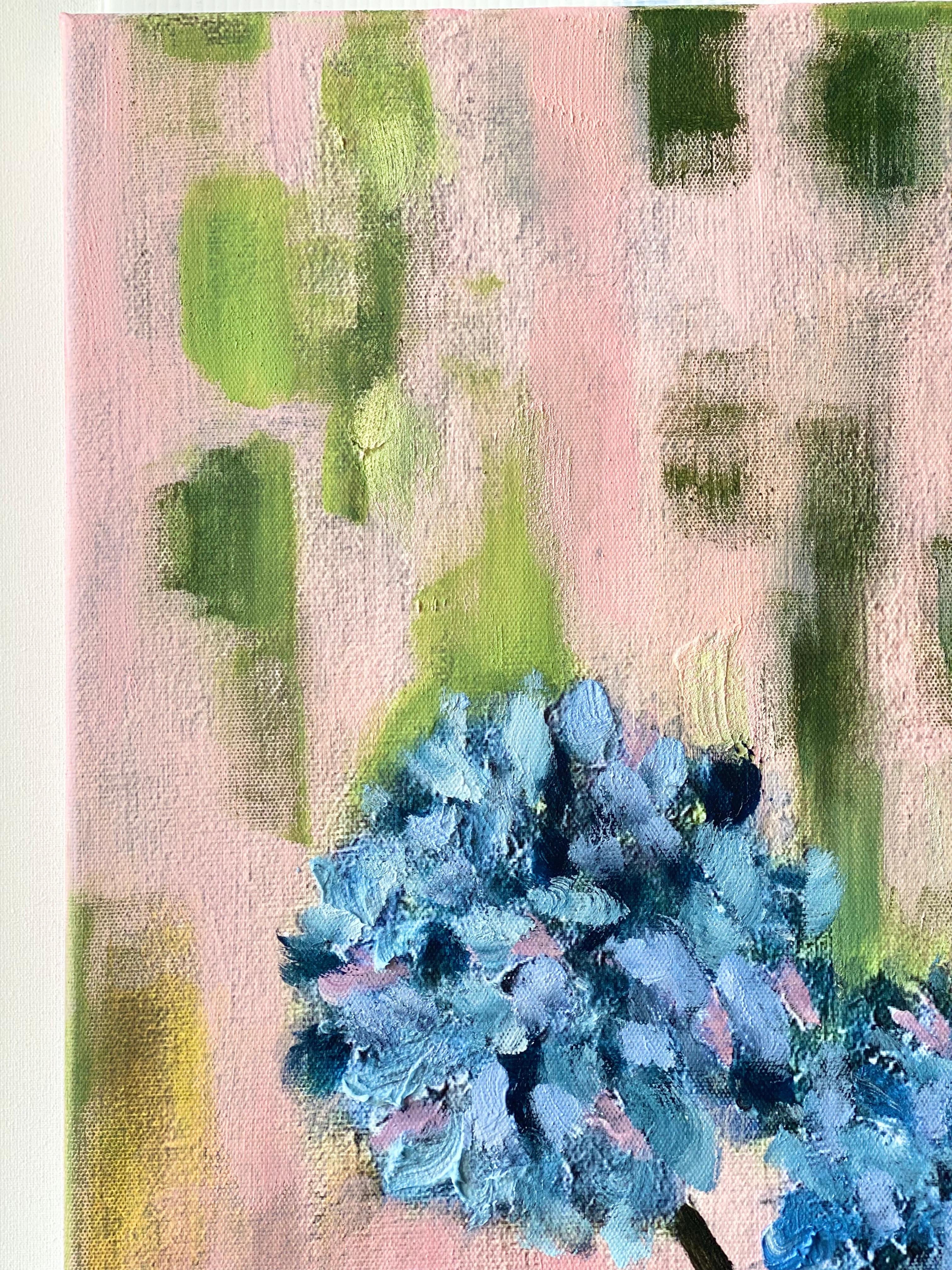 Hand-Painted Canvas Proof #1-Purple Misty Alliums-British Awarded Artist-One Off For Sale 4