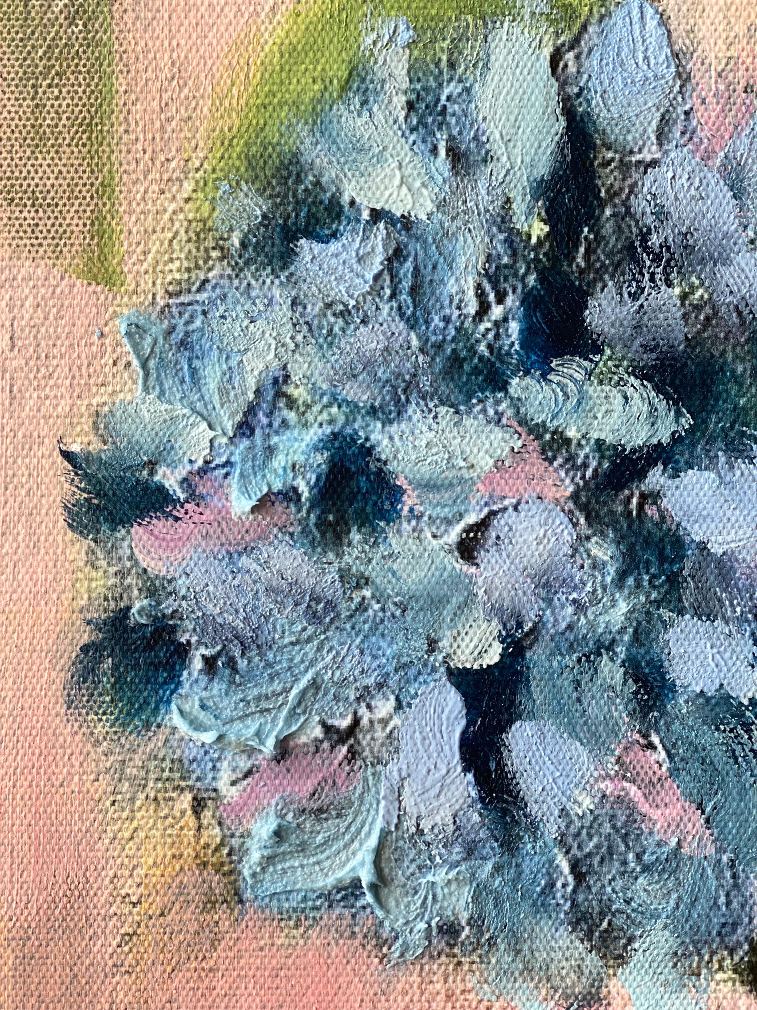 Hand-Painted Canvas Proof #1-Purple Misty Alliums-British Awarded Artist-One Off For Sale 14