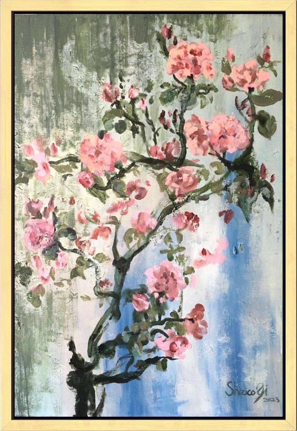 Shizico Yi Abstract Print - Do Not Go Gentle Into that Good Night-No 1 Limited Edition of Ten, hand painted.