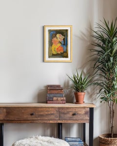 Original-Peony Summer-New Abstract-Awarded Woman Artist-Gold Leaf and oil paper