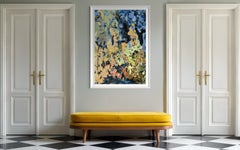 Resplandor dorado Noche de verano-Prueba pintada a mano-Artista británico galardonado-Hoja de oro