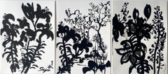 Original Triptych-Drawing Time: Garden Story-Brit Awarded Artist-Ink on Fabriano