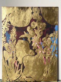 HandPainted Artist's Proof-Strawberry Moon Field-Awarded British Artist-GoldLeaf