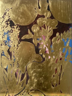 HandPainted Artist's Proof-Strawberry Moon Field-Awarded British Artist-GoldLeaf
