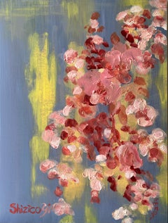 蘭 Orchids in Purple Mists-hand painted Limited Edition #5 of 10-British Artist