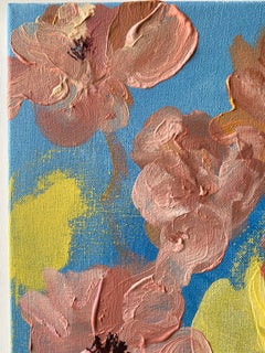 Original-Summer Roses-New Abstract Series-British Awarded Artist-oil on canvas