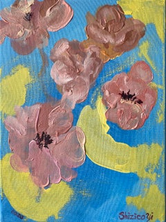 Original-Summer Roses-New Abstract Series-British Awarded Artist-oil on canvas