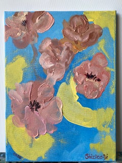 Original-Summer Roses-New Abstract Series-British Awarded Artist-oil on canvas
