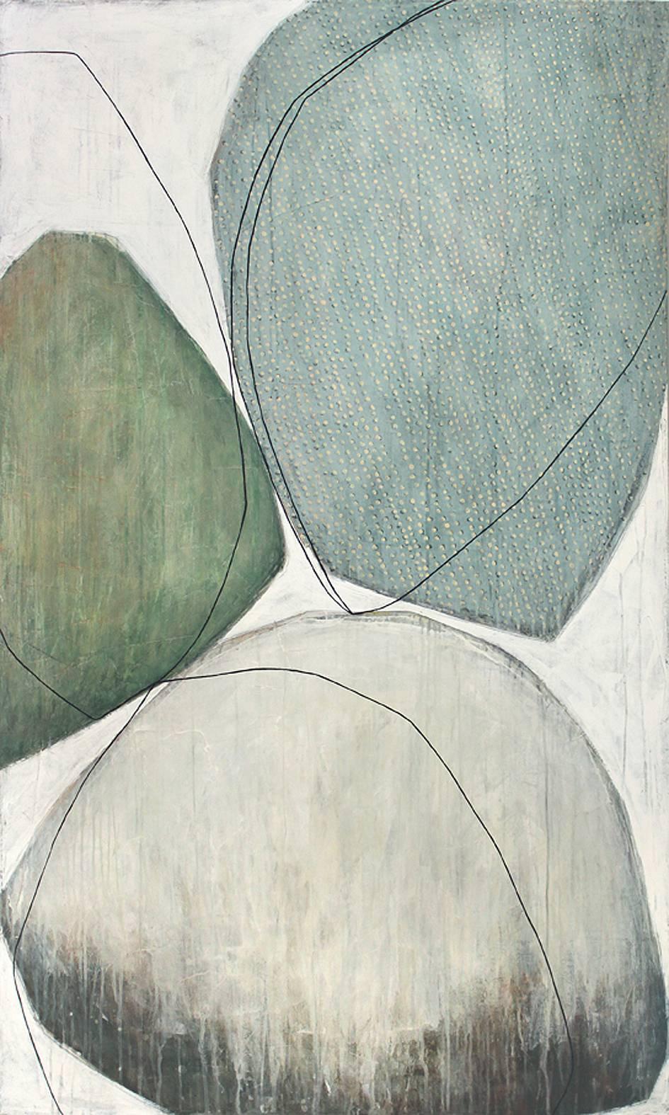 Karine Léger Abstract Painting - Saw You in the Rain