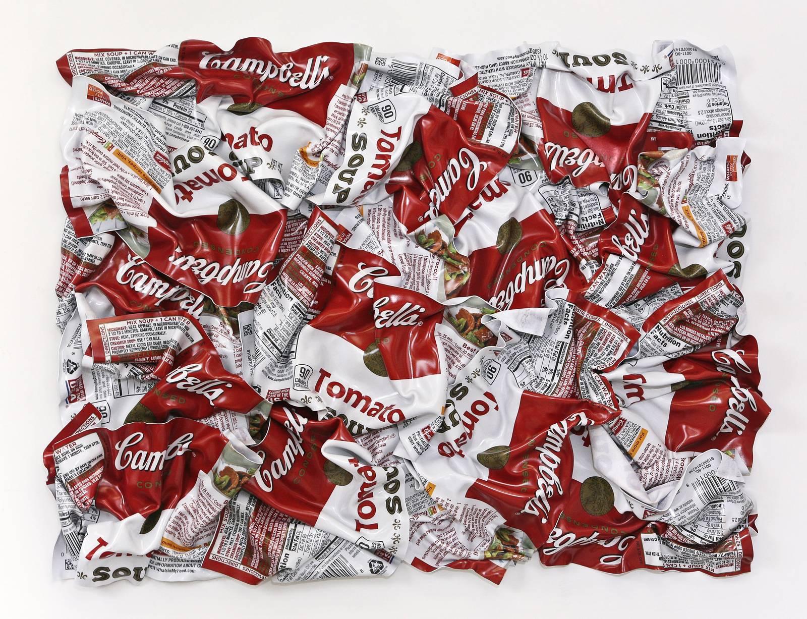 Campbell's Tomato Soup Labels - Mixed Media Art by Paul Rousso