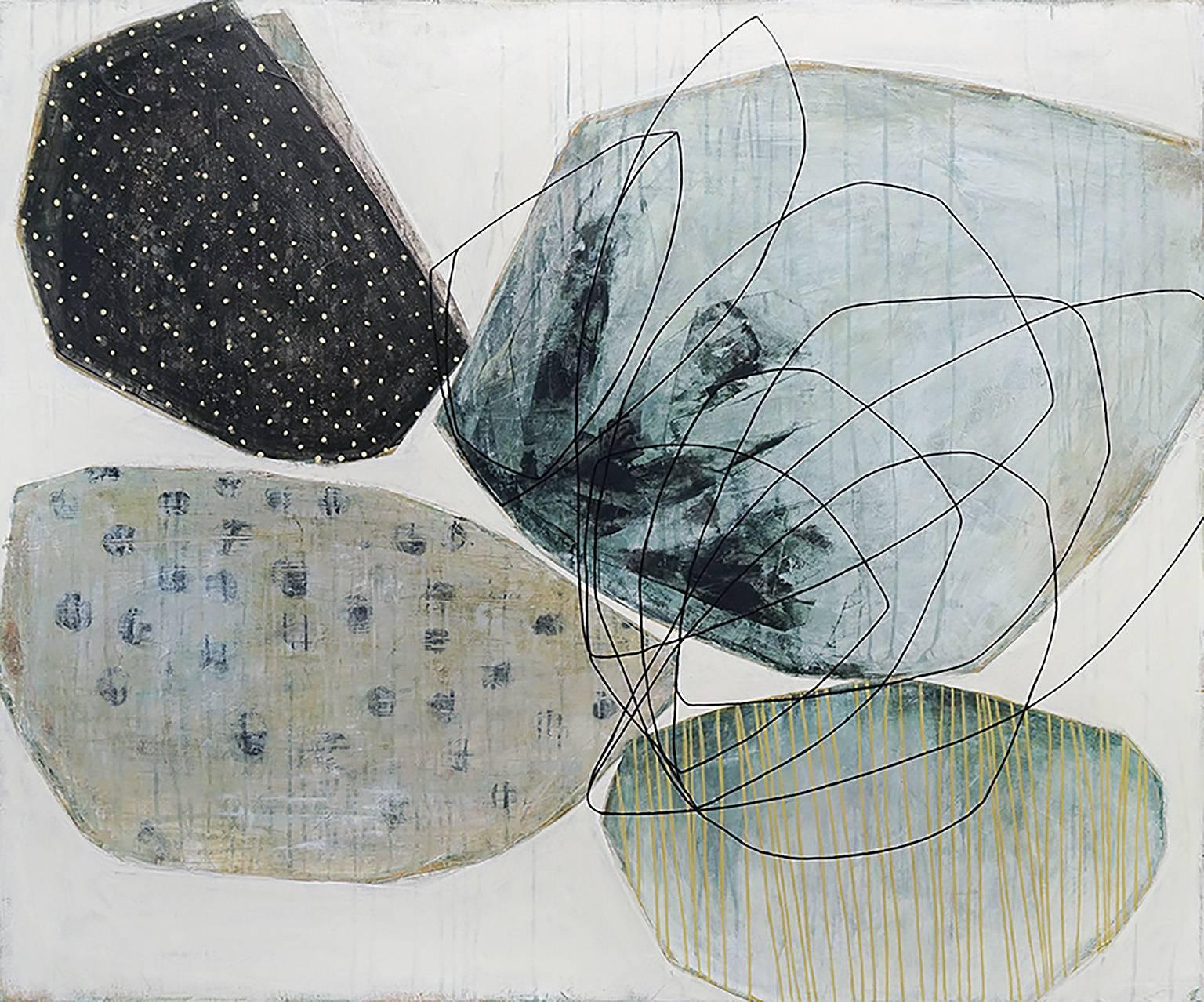Karine Léger Abstract Painting - Falling, Catching