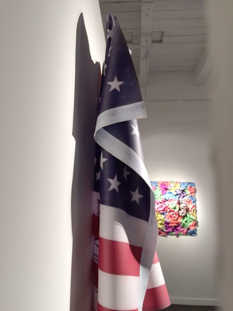 Flag At Ease - Sculpture by Paul Rousso