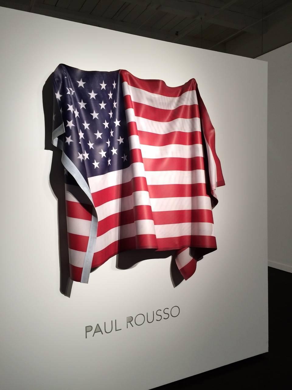 Flag At Ease - Contemporary Sculpture by Paul Rousso