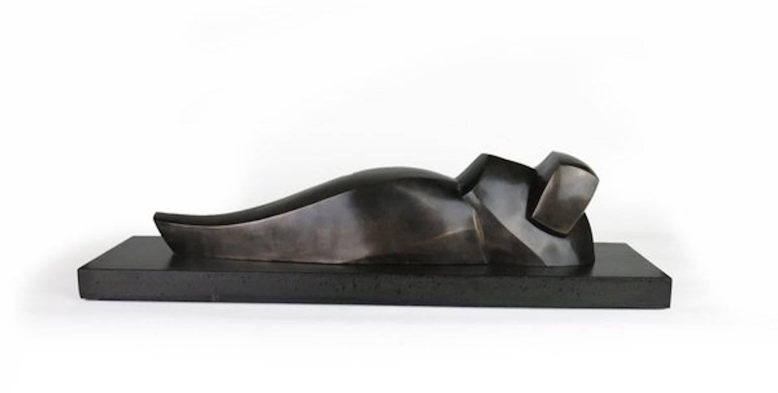 Joel Urruty Abstract Sculpture - Reclining Nude in Bronze #7
