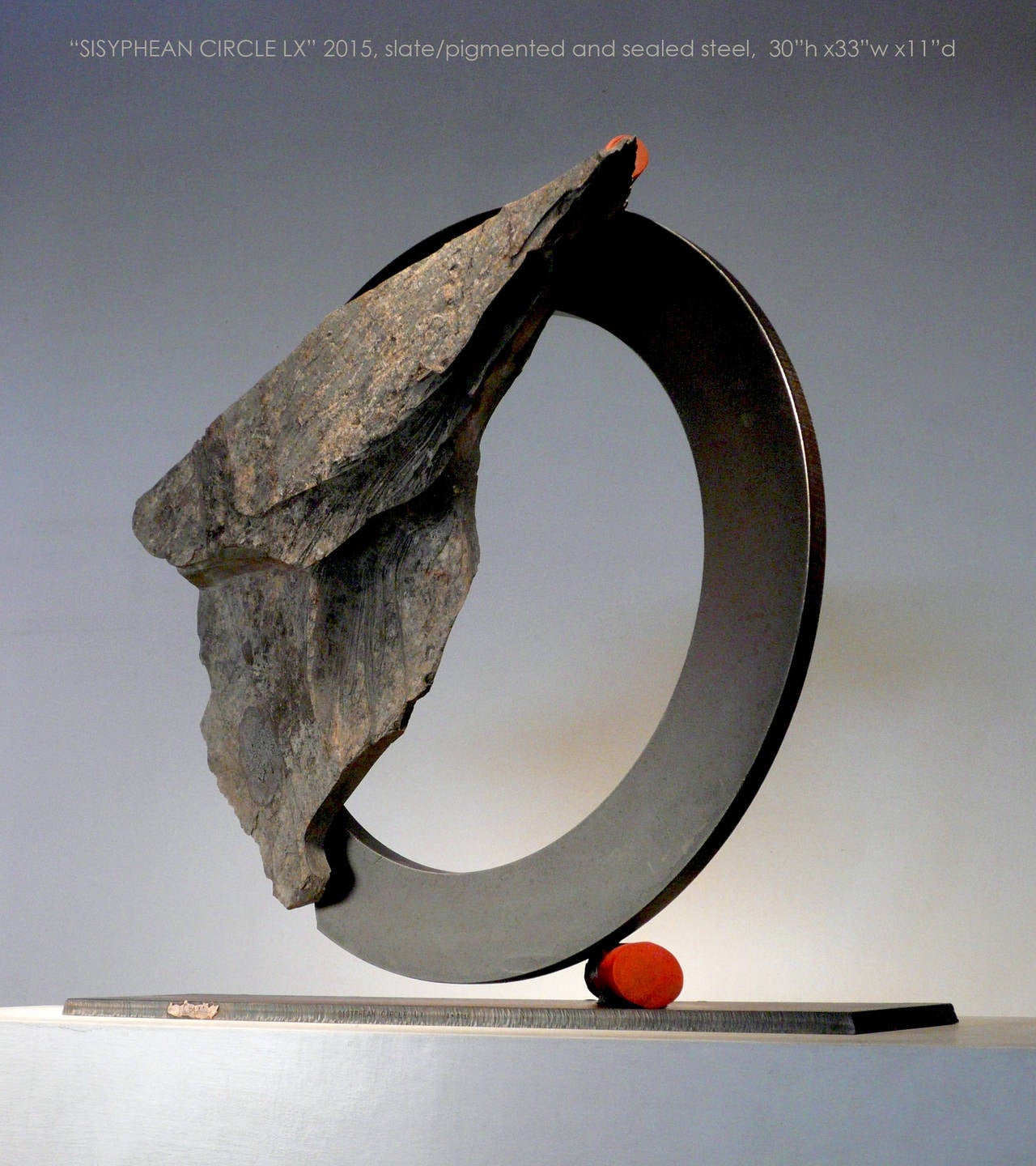 Sisyphean Circle LX - Sculpture by John Van Alstine