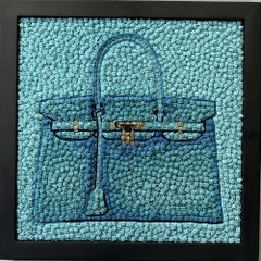 Kevin Champeny - Carried Away: Teal, Wall Sculpture
