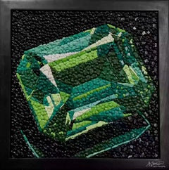 Kevin Champeny - A Cut Above - Emerald, Wall Sculpture