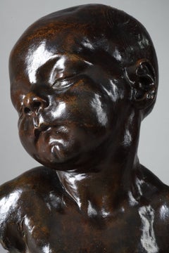Bust of a sleeping baby