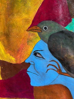 Peinture à l'huile sur toile. "Au revoir"