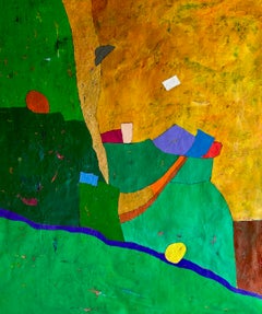 Andean Rocks 2, Original Abstract Oil Painting, Signed 38 x 31 Canvas