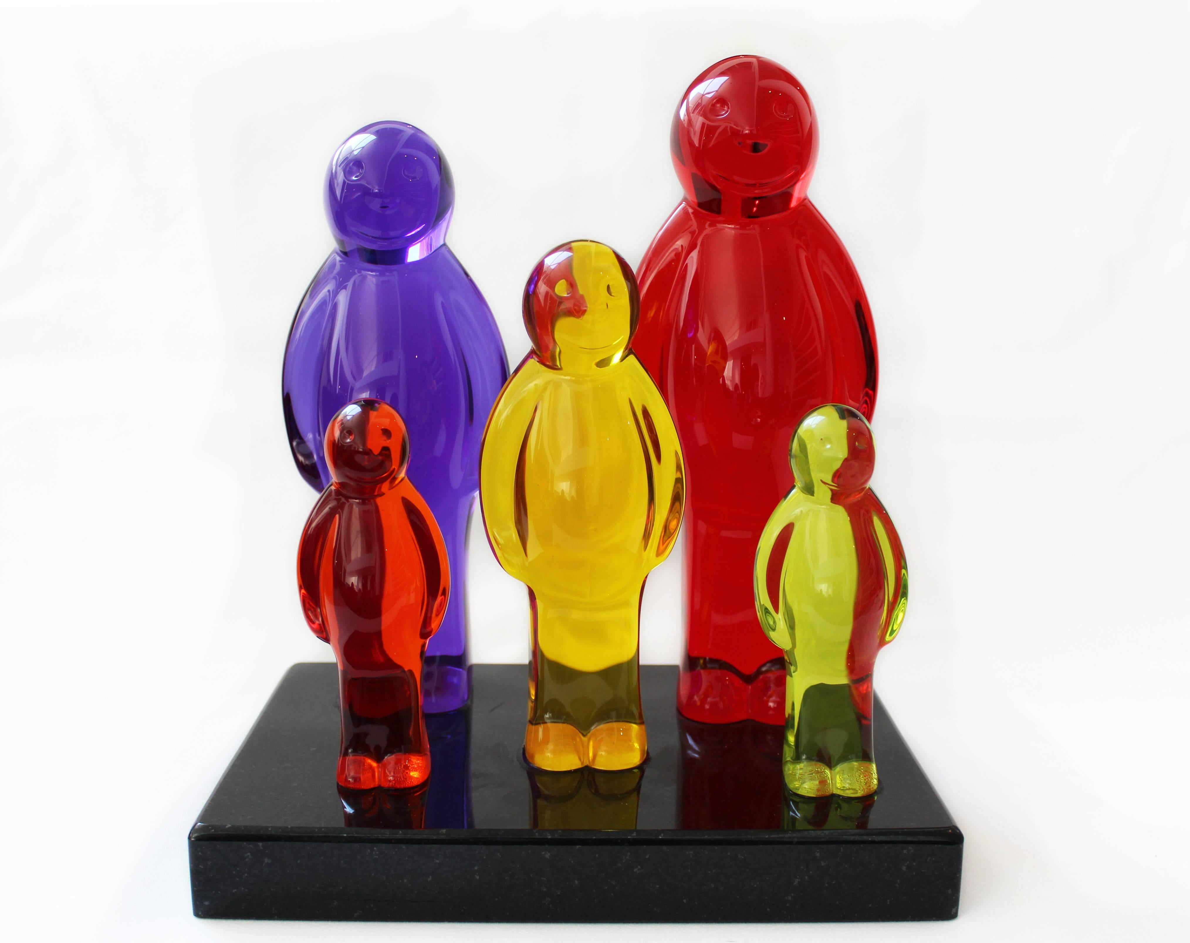 Jelly Baby Family (table top) - Sculpture by Mauro Perucchetti