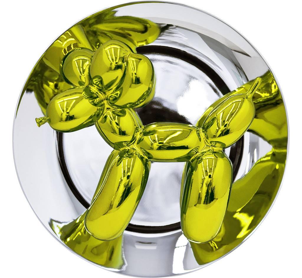 Balloon Dog Plate (Yellow) - Sculpture by Jeff Koons