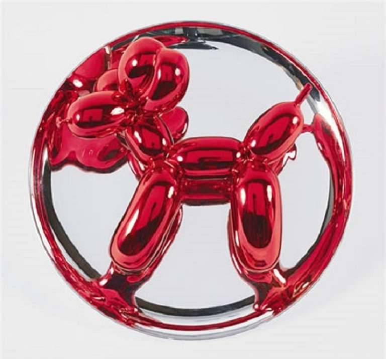 Balloon Dog Plate (Red) - Sculpture by Jeff Koons