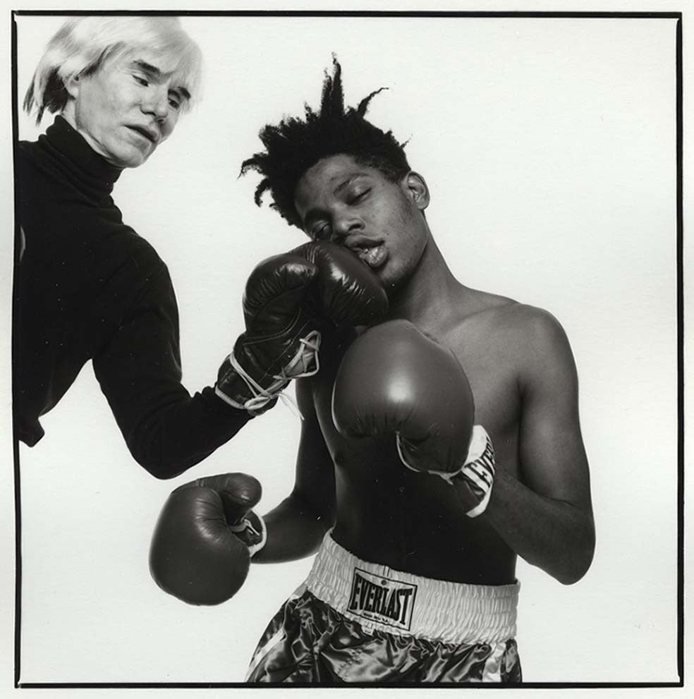 Michael Halsband Figurative Photograph - Andy Warhol and Jean-Michel Basquiat #133