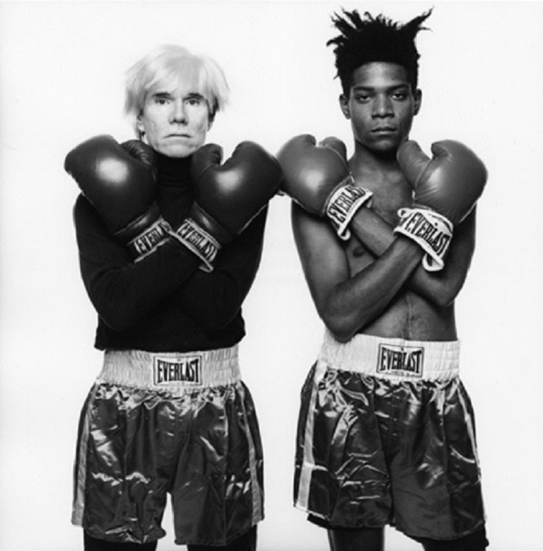 Michael Halsband Figurative Photograph - Andy Warhol and Jean-Michel Basquiat #143