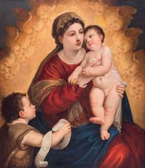 Virgin Mary with child and Saint John the Baptist