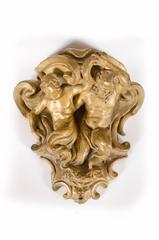 Shelf in golden terracotta