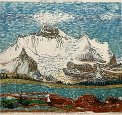 Original Vintage Swiss Travel Poster Oberland Bernois by Alois Carigiet 1945