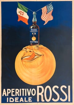 Original-Vintage-Poster „Aperitivo Rossi“ von Jean Droit, 1950
