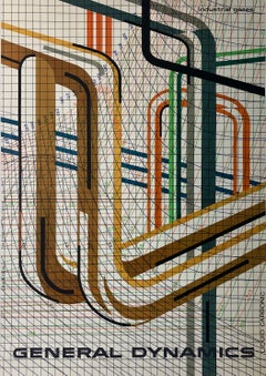 Original Vintage General Dynamics - Industrial Gases Poster by Erik Nitsche 1960