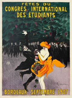 Original Vintage Leonetto Cappiello Congres International Des Etudiants Poster 1