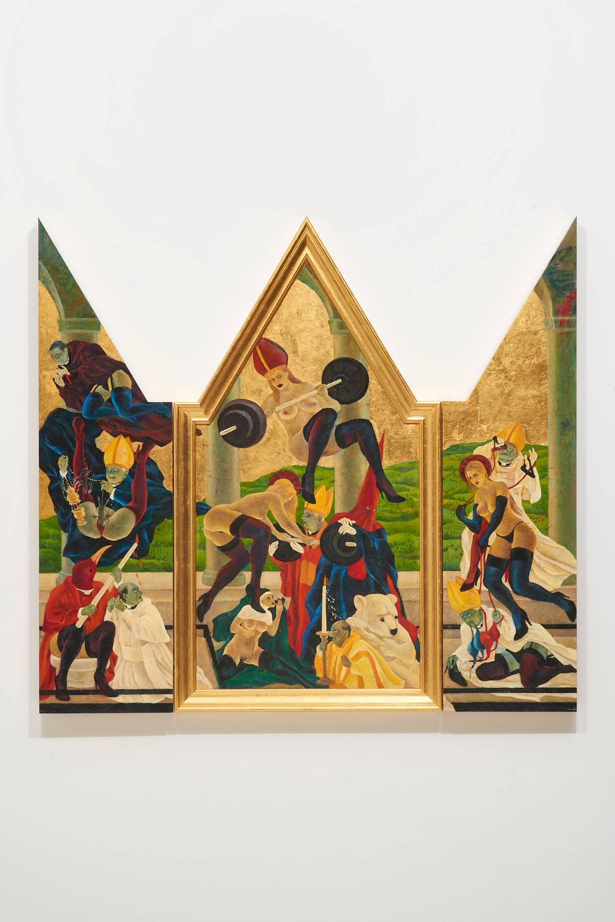 Masami Teraoka Nude Painting - The Cloisters/Arezzo Converters