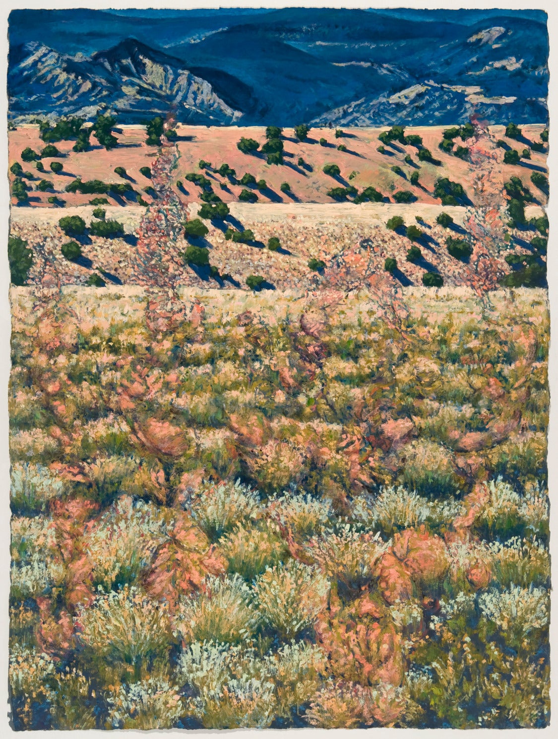 Jim Woodson Landscape Painting - Revealing Semi-Emerged Premonition