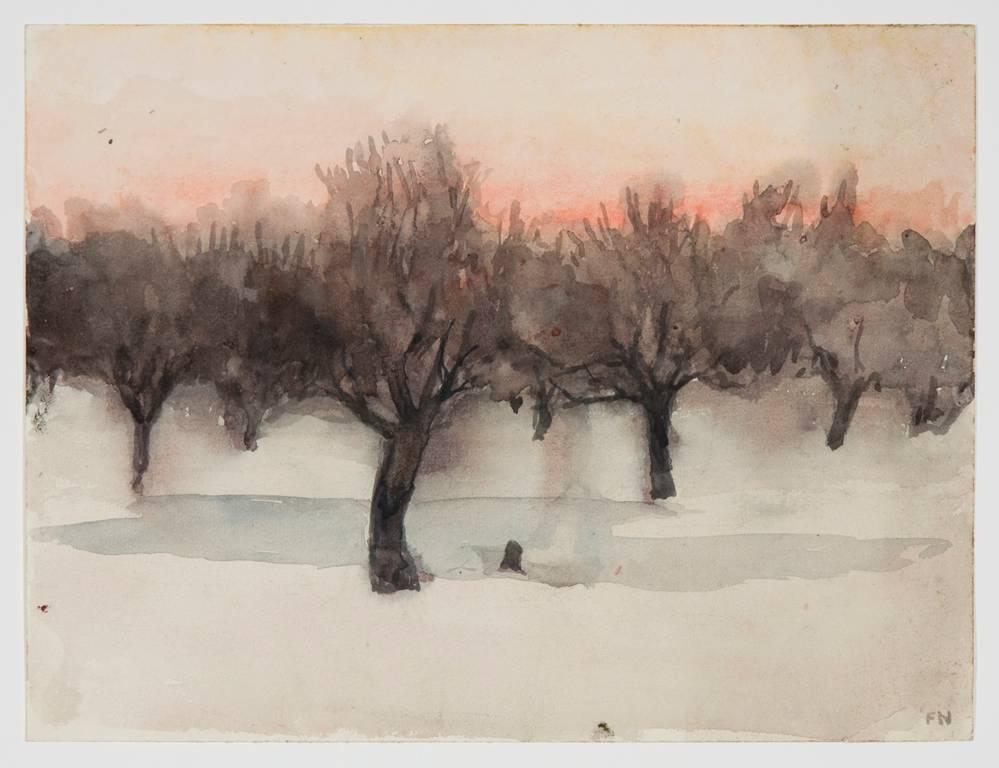 Fred Nagler Landscape Art - Untitled (Winter)