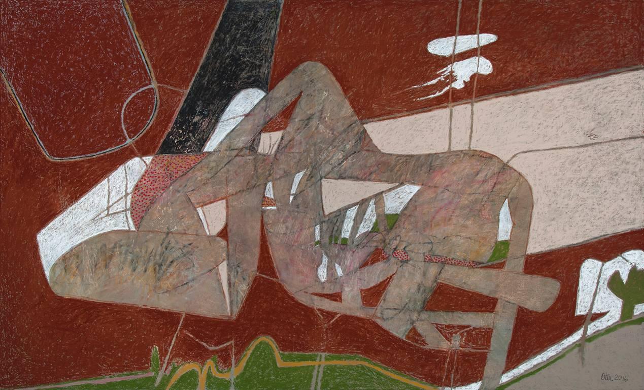 Figurative Painting di Otis Huband - Il sogno di Elesa