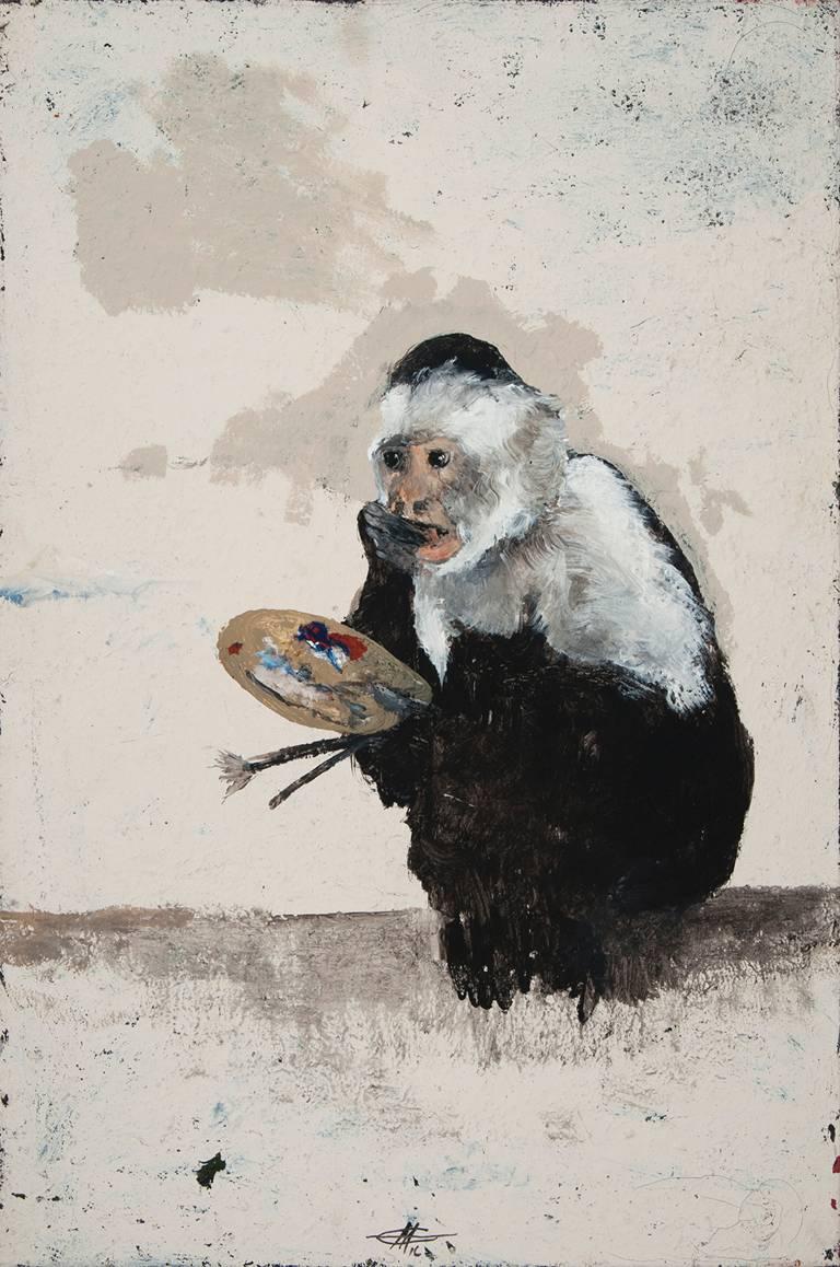 Miles Cleveland Goodwin Animal Painting - Self Portrait