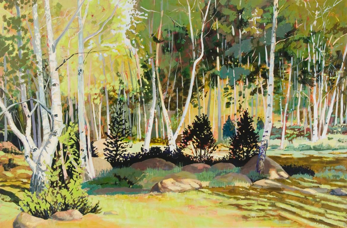 Landscape Art de Jane K. Starks - Mytoge Mountain Road, Utah, Verano