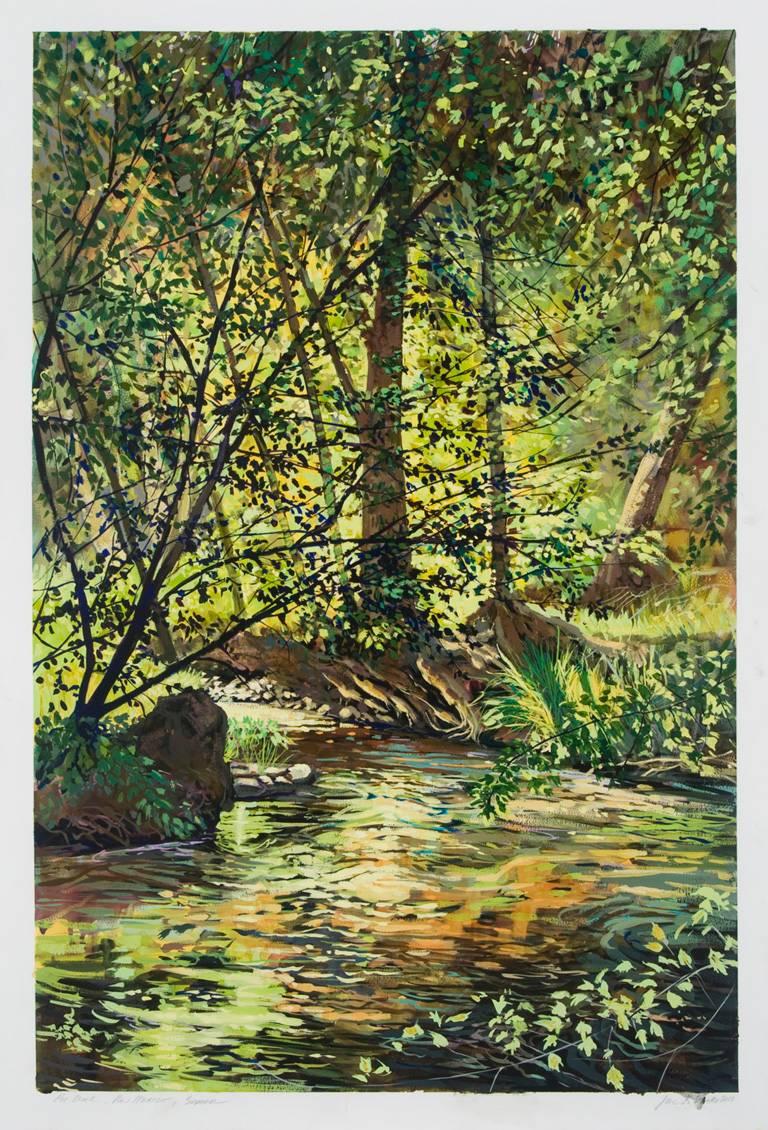 Jane K. Starks Landscape Art – Pot Creek, New Mexico, Frühjahr/Sommer