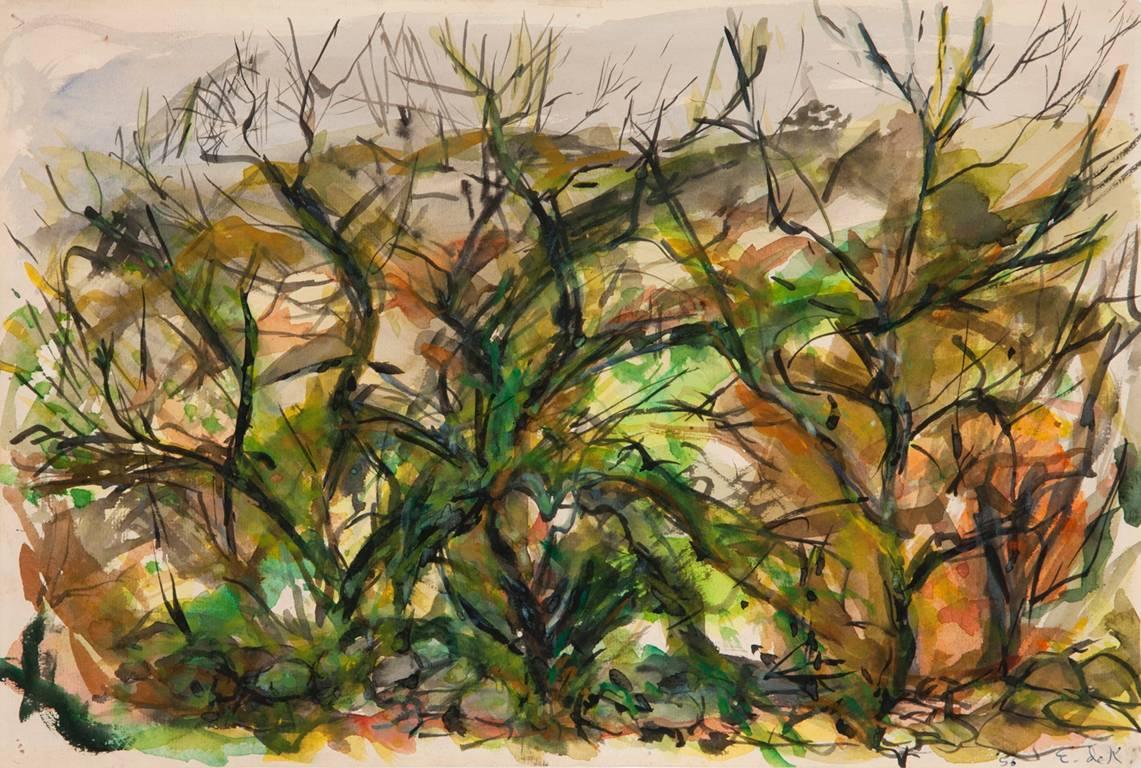 Elaine de Kooning Landscape Art - Untitled