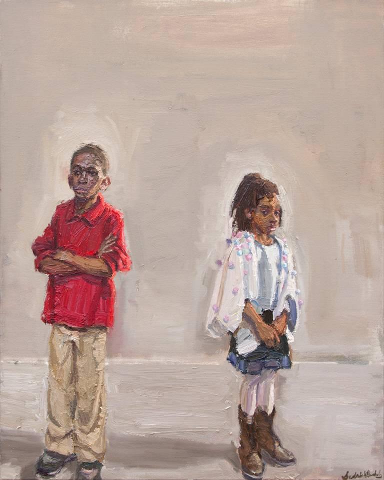 Sedrick Huckaby Figurative Painting - Just the Two of Us